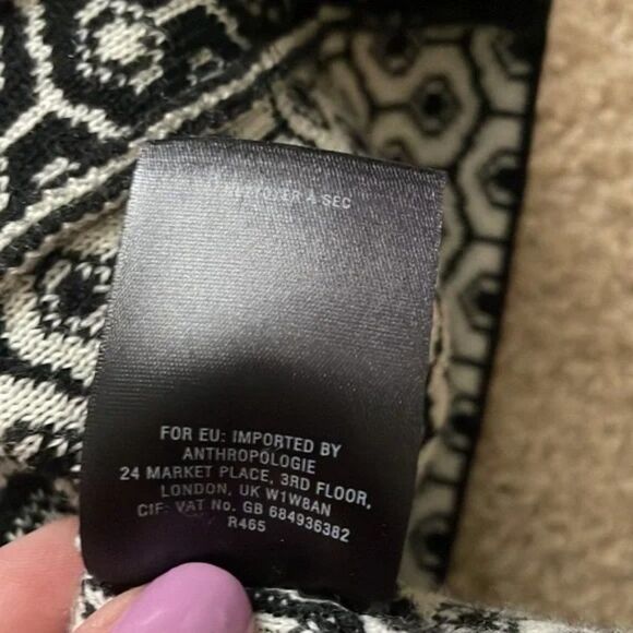 Anthropologie Sparrow Wakefield Merino Wool Blend Pull On Knit Pencil Skirt Sz S - Picture 2 of 6